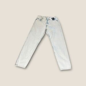 NWT Levis 501 Premium 81 High Rise Loose Tapered Leg Acid Wash Jean Womens 28x31